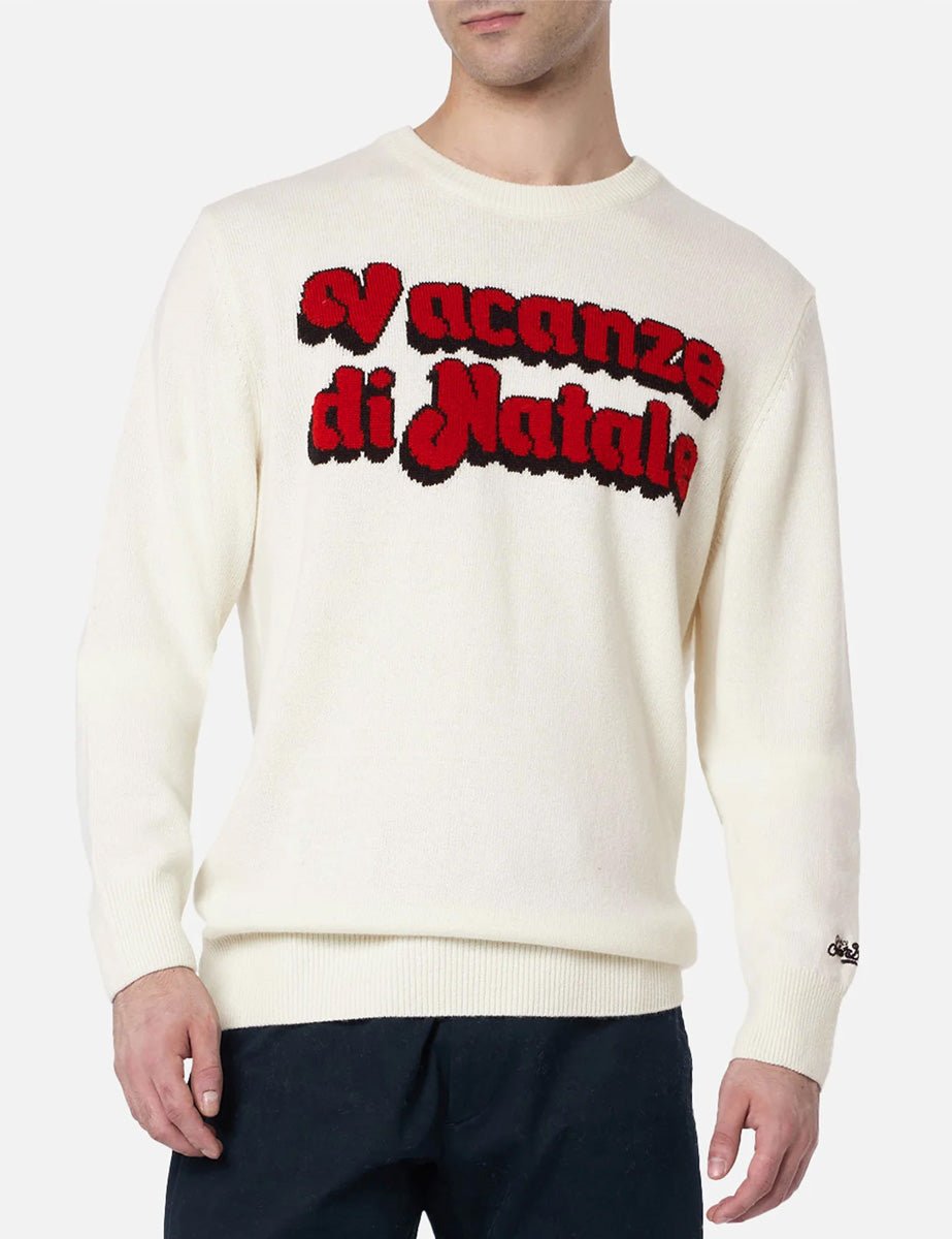 pullover heron vacanze off white - Frida SRL
