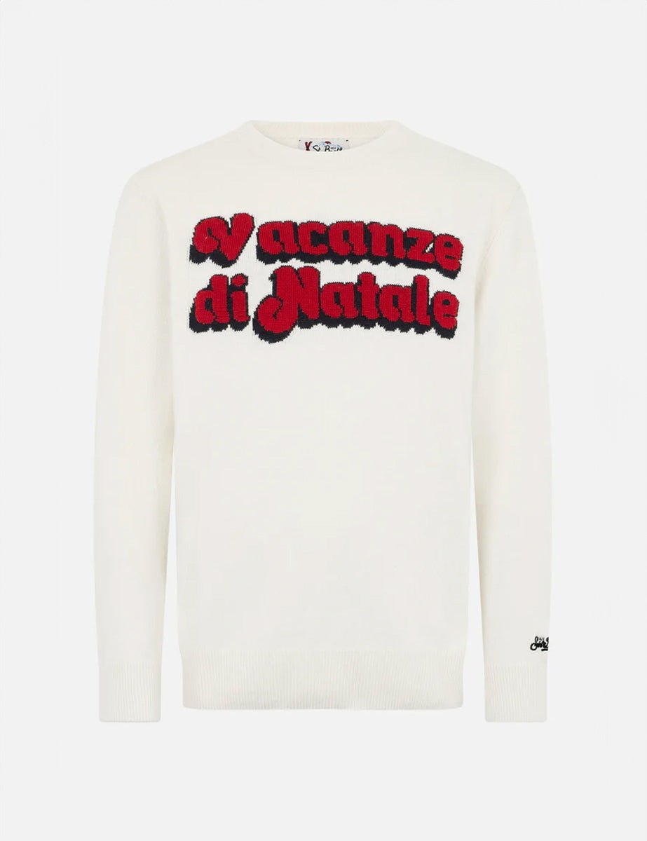 pullover heron vacanze off white - Frida SRL