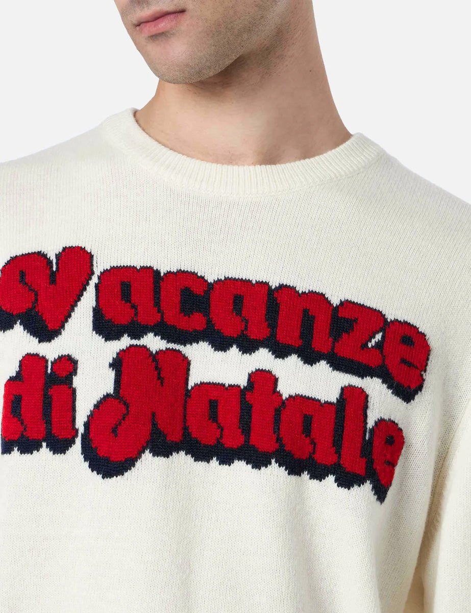 pullover heron vacanze off white - Frida SRL
