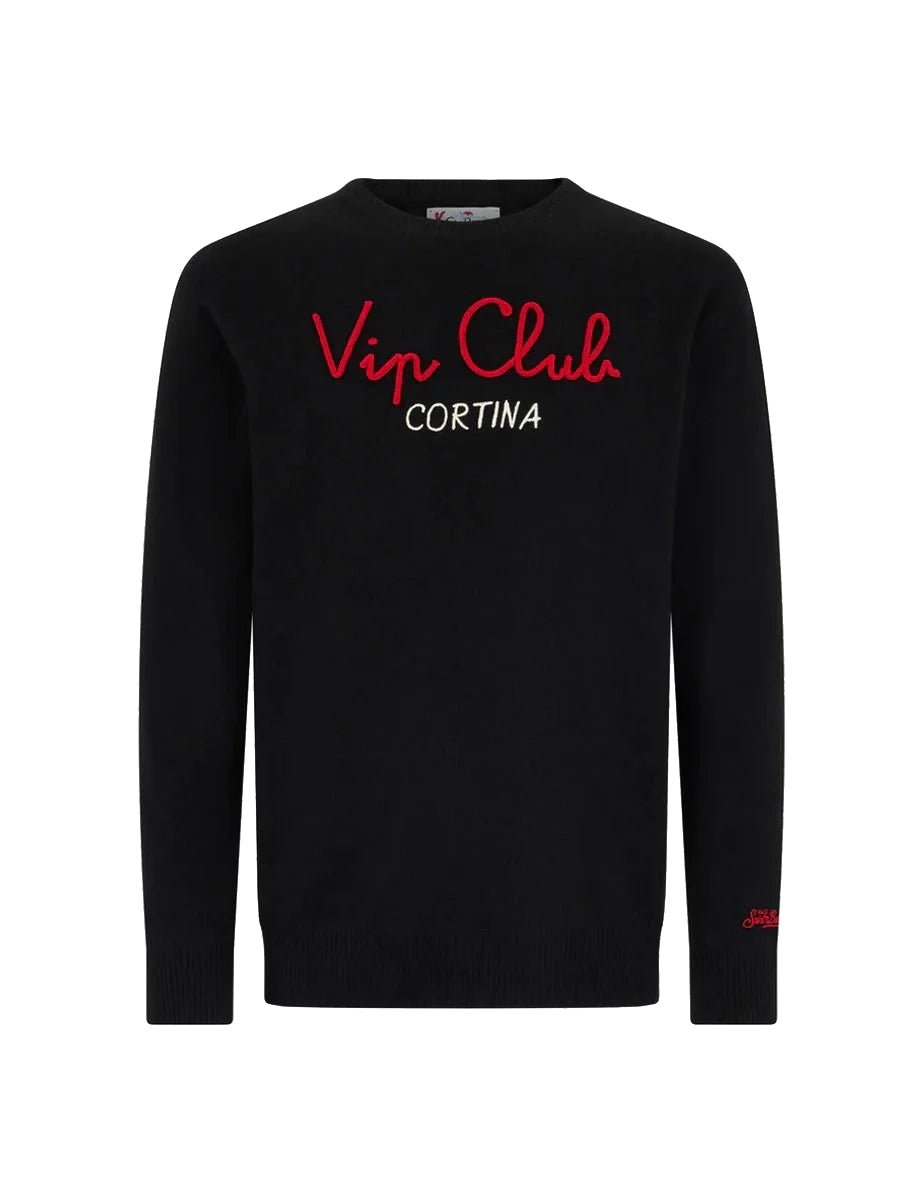pullover heron vacanze vip nero - st. barth - pullover