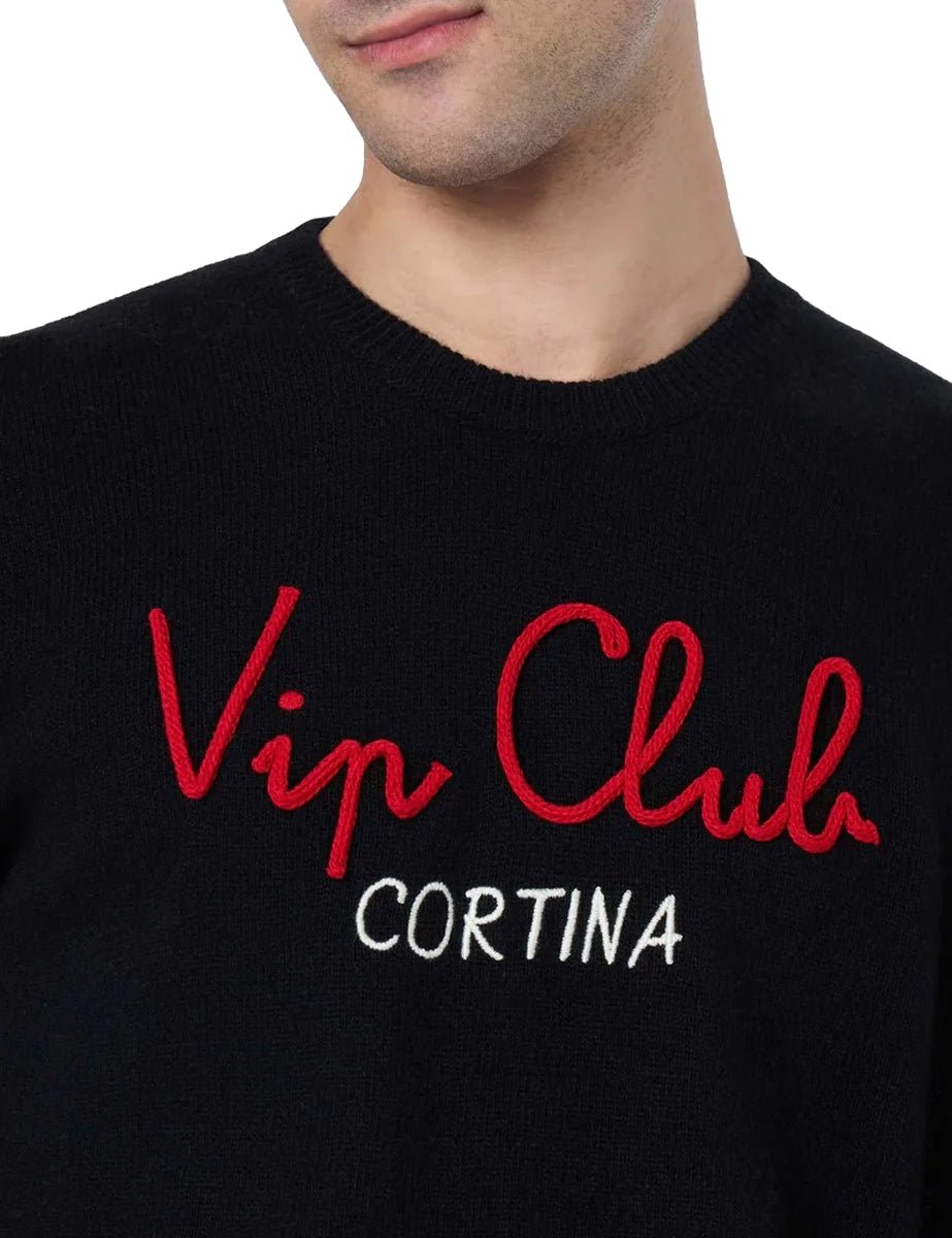 pullover heron vacanze vip nero - st. barth - pullover