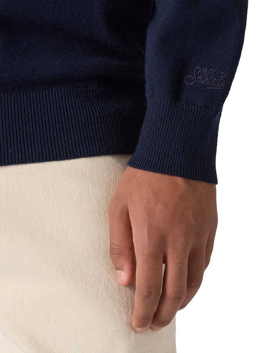 pullover heron via spiga blue navy - st barth - pullover