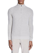 pullover hight zip cashmere beige - slowear - pullover