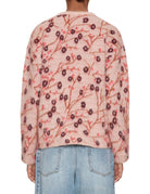 pullover jacquard garzato fiori di ciliegio rosa - forte forte - pullover