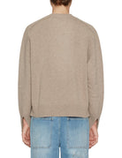 pullover lana cashmere taupe melange - rohe - pullover