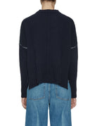 pullover lana over blu - jei - o - pullover