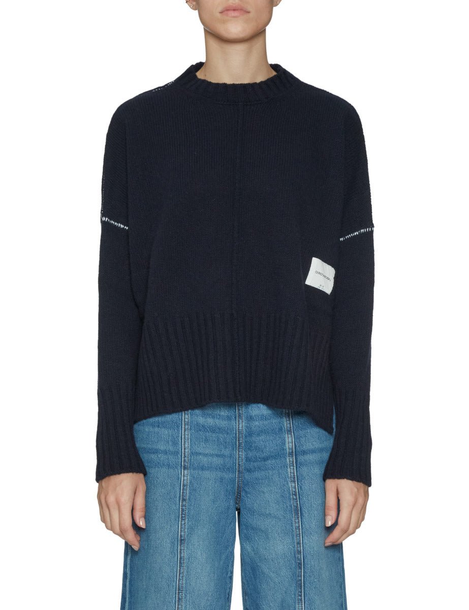 pullover lana over blu - jei - o - pullover
