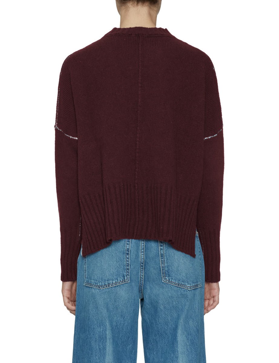 pullover lana over borgogna - jei - o - pullover