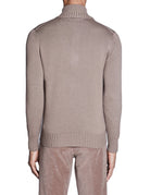 pullover polo 3 bottoni taupe - jurta - pullover