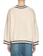 pullover profili riga gesso blu - jei - o - pullover