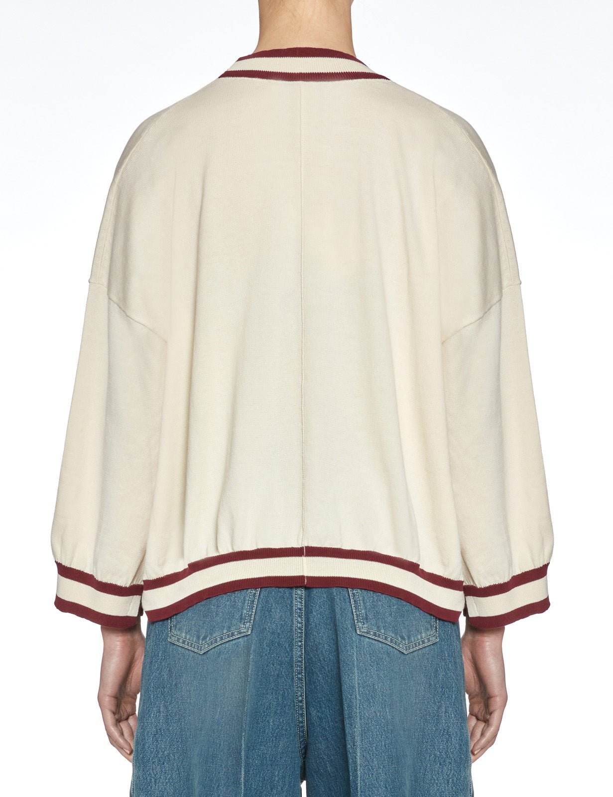 pullover profili riga gesso cherry - jei - o - pullover