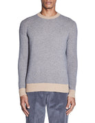 pullover punto pannocchia cammello grigio - jurta - pullover