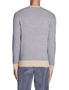 pullover punto pannocchia cammello grigio - jurta - pullover