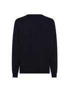 pullover rombi misto cashmere blu navy - sun68 - pullover