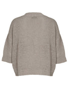 pullover scollo v fettuccia grigio - Frida SRL