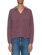 pullover scollo v maya rosa malva - absolut cashmere - pullover