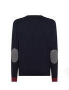 pullover toppe lana cotone blu navy - sun68 - pullover