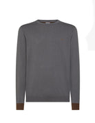 pullover toppe lana cotone grigio scuro - sun68 - pullover