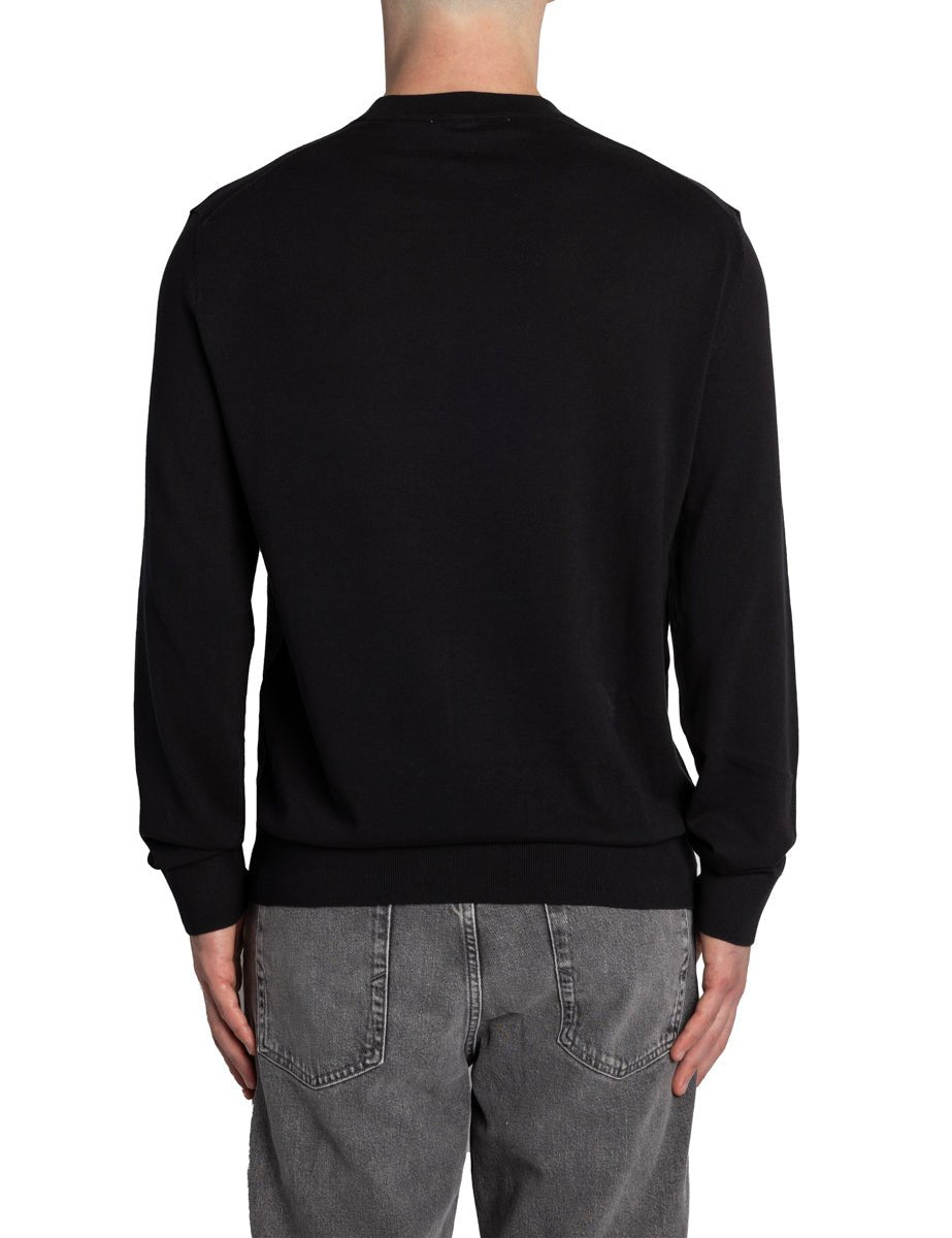 pullover torino girocollo nero - selected - pullover
