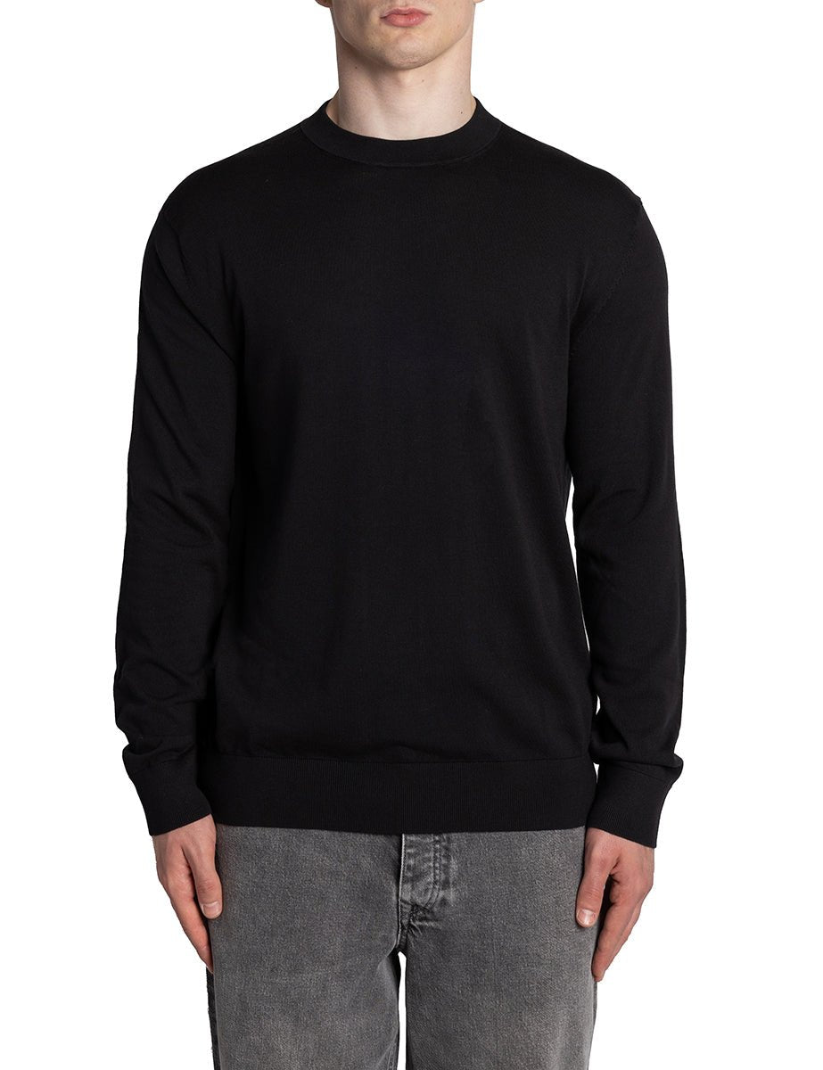 pullover torino girocollo nero - selected - pullover