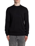 pullover torino girocollo nero - selected - pullover