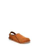 sabot fibbia camoscio marrone - birkenstock - sabot