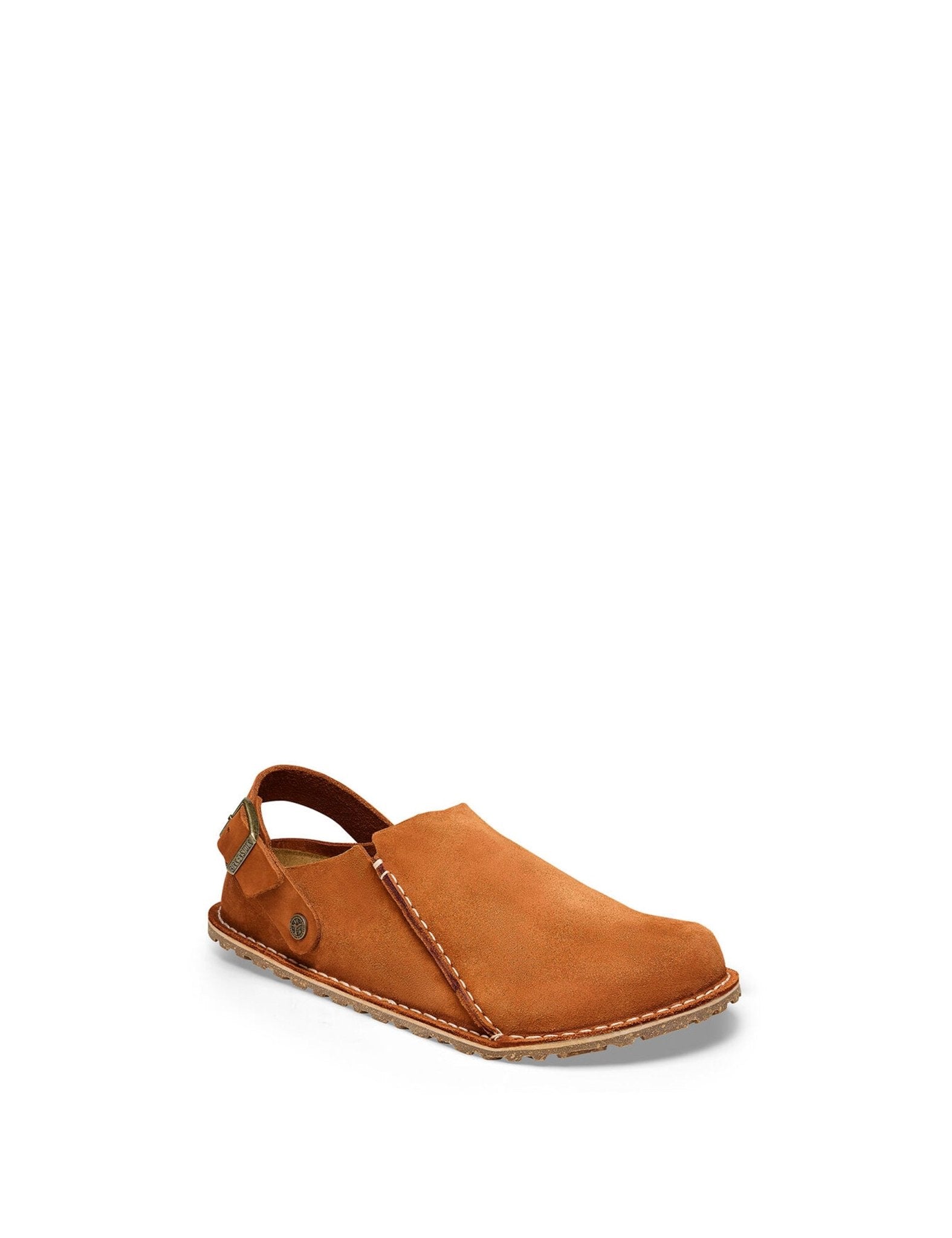 sabot fibbia camoscio marrone - birkenstock - sabot