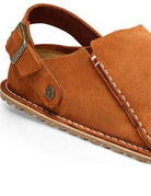 sabot fibbia camoscio marrone - birkenstock - sabot