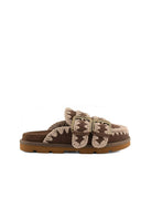 sabot low bio two buckles deep brown - mou - sabot