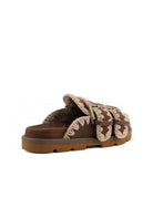 sabot low bio two buckles deep brown - mou - sabot