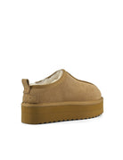 sabot platform suede montone biscotto - colors of california - sabot