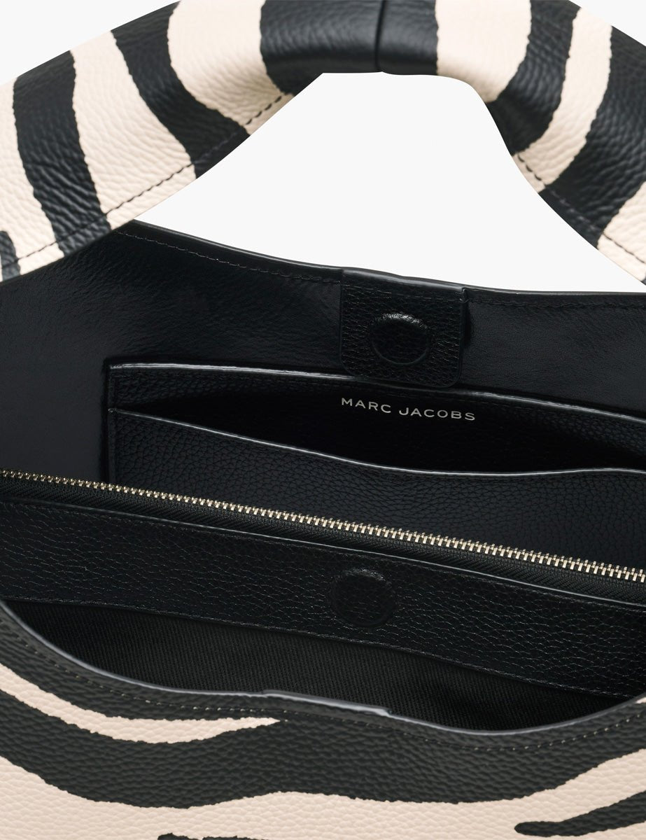 sack bag leather zebrato black white - Frida SRL
