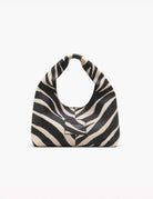 sack bag leather zebrato black white - Frida SRL