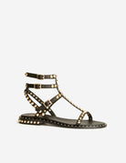 sandalo borchie nero - ash - flat