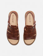 sandalo clairemont fisherman dark red - timberland - flat