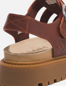 sandalo clairemont fisherman dark red - timberland - flat