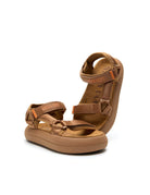 sandalo fussbett cinturino cognac - moon boot - platform