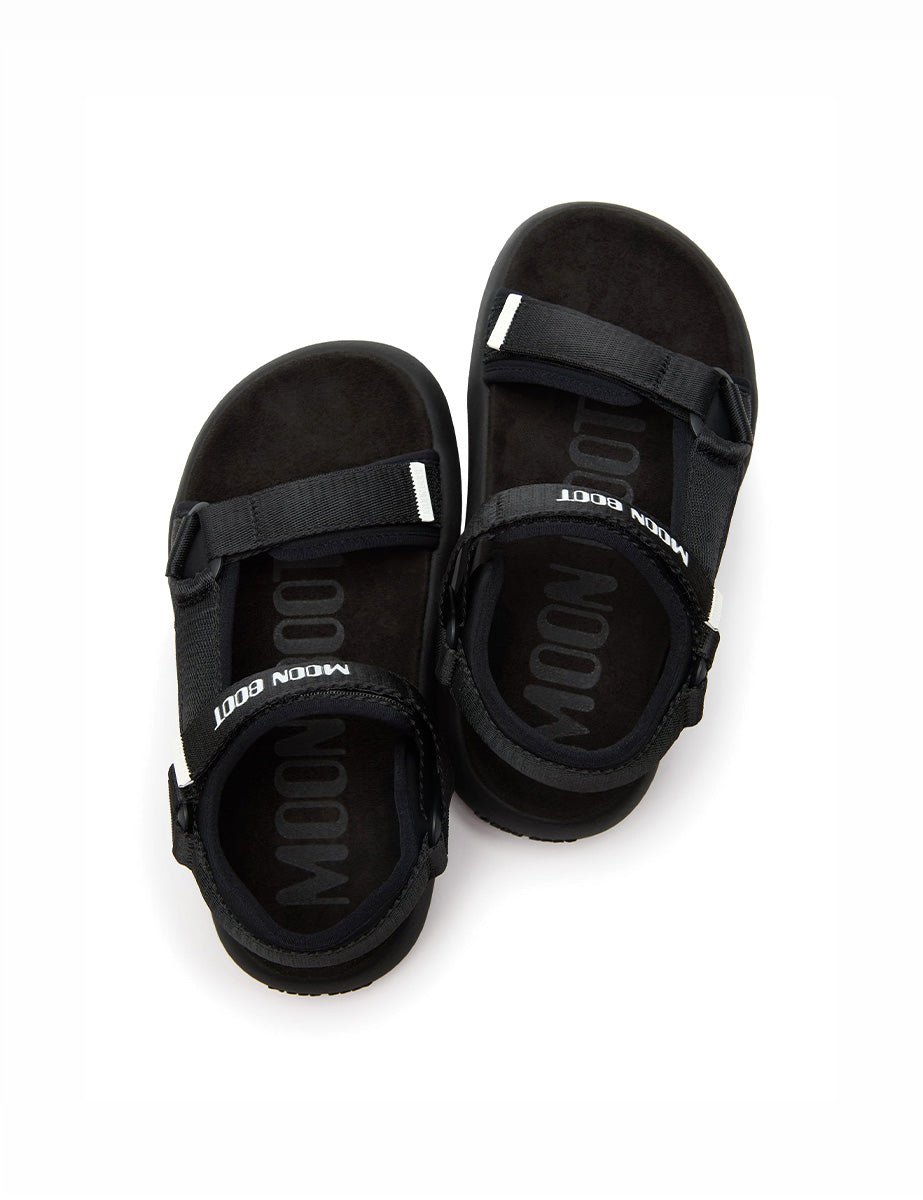 sandalo fussbett cinturino nero - moon boot - platform