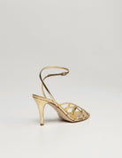 sandalo gabbietta oro - ncub - sandalo tacco