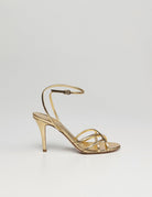 sandalo gabbietta oro - ncub - sandalo tacco