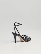 sandalo gabbietta vernice nero - ncub - sandalo tacco