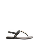 sandalo infradito metal plate black - coral blue - infradito