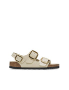 sandalo milano big buckle shine ecru - birkenstock - ciabatta