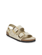 sandalo milano big buckle shine ecru - birkenstock - ciabatta