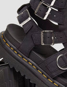 sandalo olson fibbie zip charcoal - Frida SRL