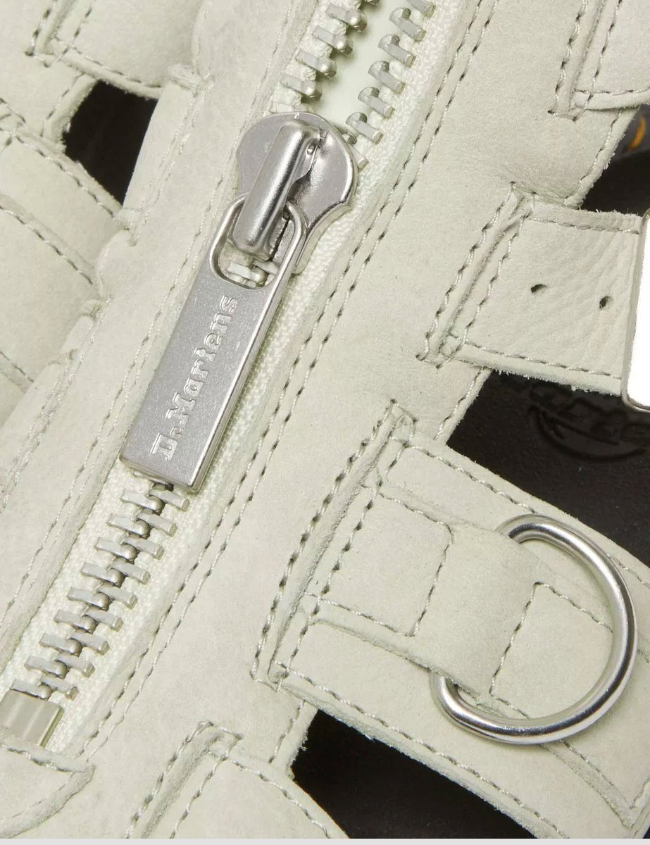 sandalo olson fibbie zip smoked mint - dr martens - platform