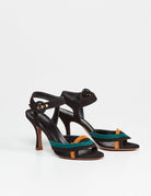 sandalo suede delfi multicolor - relac - sandalo tacco