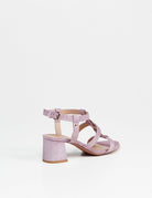 sandalo suede lavanda - relac - sandalo tacco