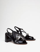sandalo tacco nero - a.bocca - sandalo tacco