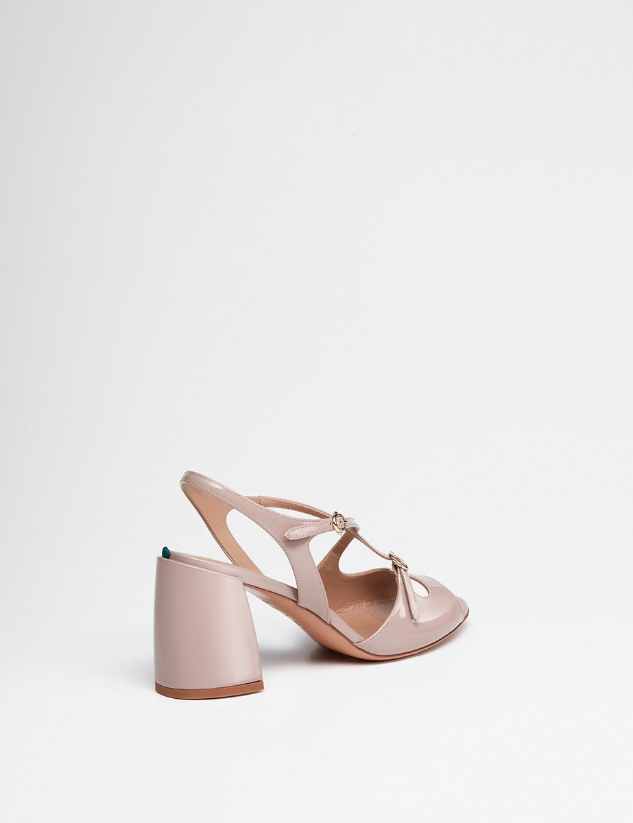 sandalo tacco polvere - a.bocca - sandalo tacco